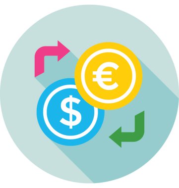  para değişimi vektör simgesi