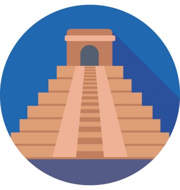  Maya piramitleri vektör simgesi