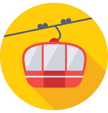   Chairlift vektör simgesi