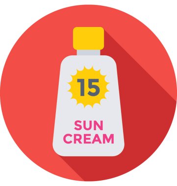  güneş kremi vektör simgesi