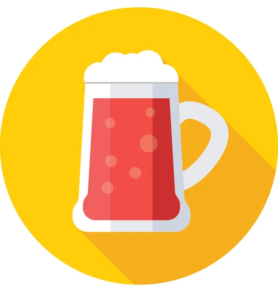Beer Mug Vector Icon — Stock Vector