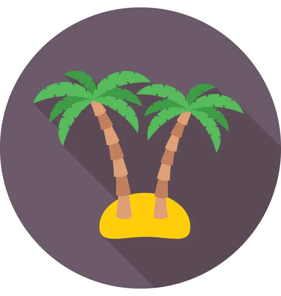 Palmiye ağacı vektör simgesi — Stok Vektör