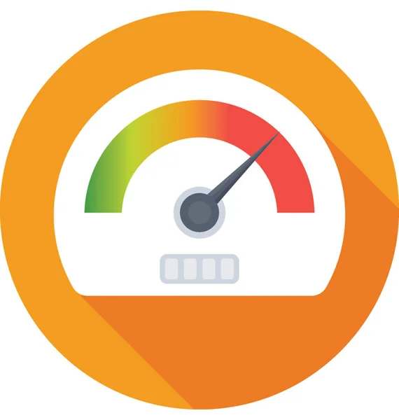 Snelheidsmeter vector pictogram — Stockvector