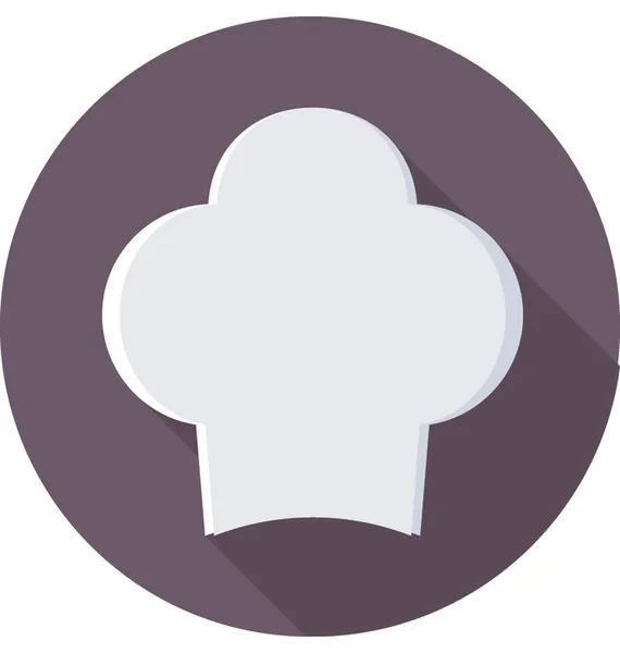 Chef sombrero vector icono — Archivo Imágenes Vectoriales