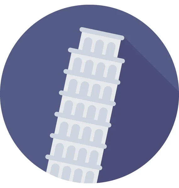 Pisa torony vektor ikon — Stock Vector