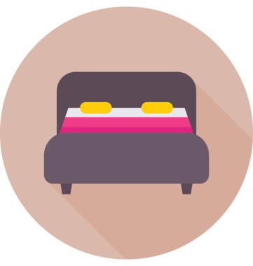  Yatak vektör simgesi