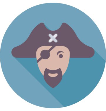  Korsan vektör simgesi