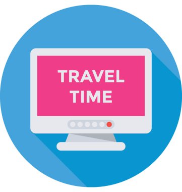  Seyahat zaman vektör simgesi