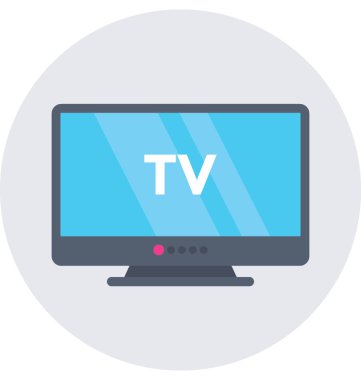  televizyon vektör simgesi