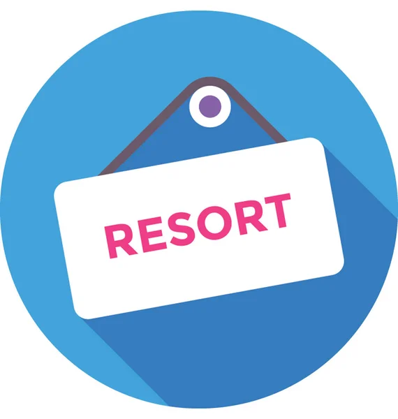 Resort Vector Icon — Stock Vector