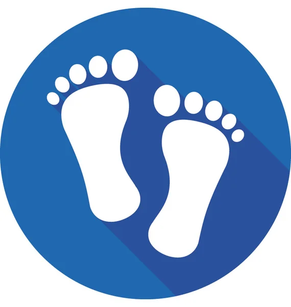 Footprints vektor icon — Stock vektor