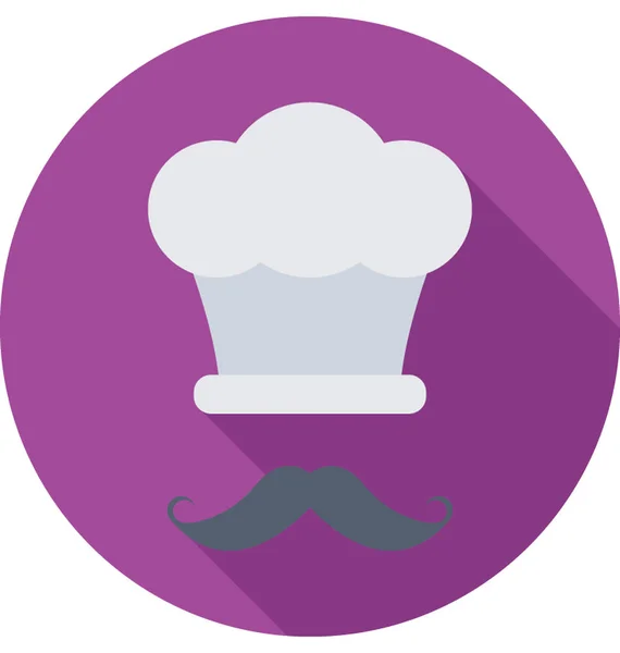Icona del vettore cappello chef — Vettoriale Stock