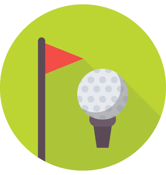 Ícone vetor de golfe —  Vetores de Stock