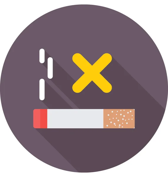 Non fumare icona vettoriale — Vettoriale Stock