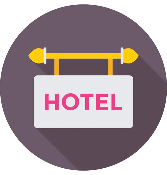 Hotel tabuleta Vector ícone —  Vetores de Stock