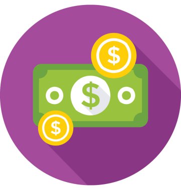 banknot vektör simgesi