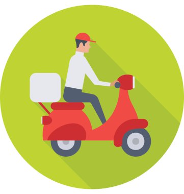  Teslimat çocuk vektör simgesi