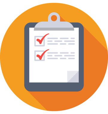  alışveriş listesi vektör simgesi