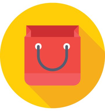  alışveriş poşeti vektör simgesi