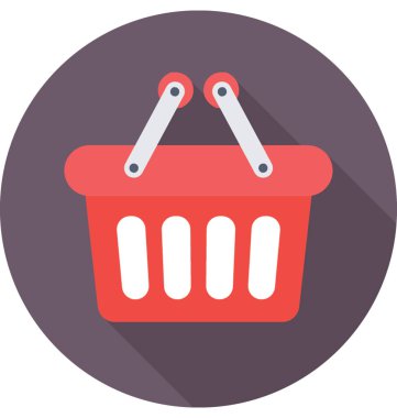  Alışveriş sepeti vektör simgesi