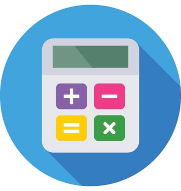  Hesap makinesi vektör simgesi