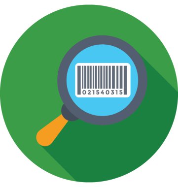  Barkod tarayıcı vektör simgesi