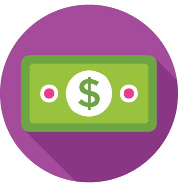  banknot vektör simgesi