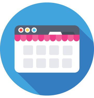  Takvim vektörü simgesi 