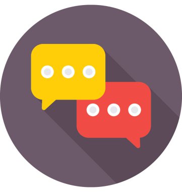  konuşma kabarcığı vektörü simgesi