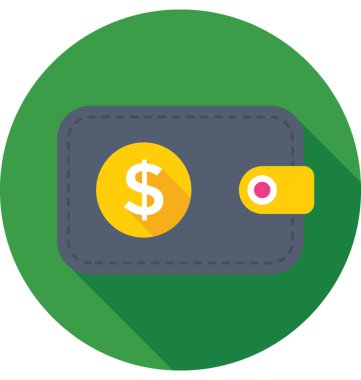  m-cüzdan vektör simgesi