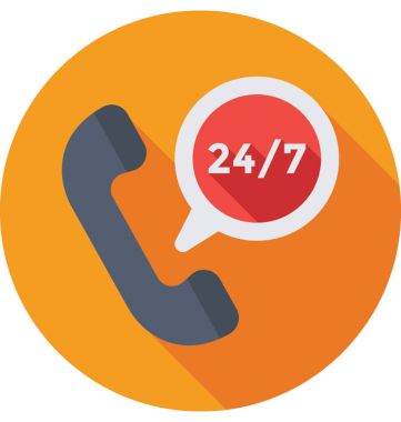   Yardım hattı vektör simgesi