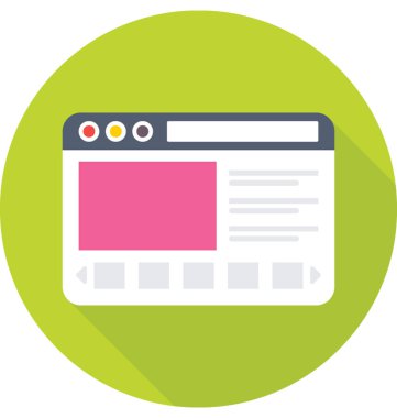  Web sitesi vektör simge