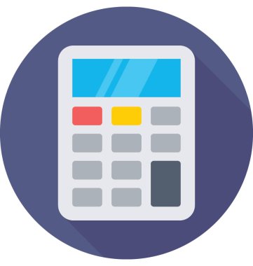  Hesap makinesi vektör simgesi 