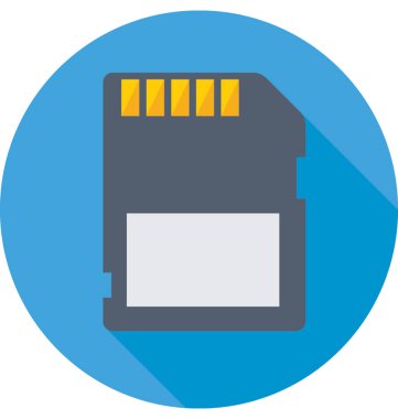  hafıza kartı vektör simgesi 