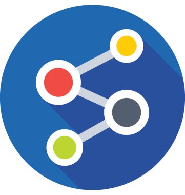  Moleküler vektör simgesi 