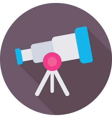  Teleskop vektör simgesi 