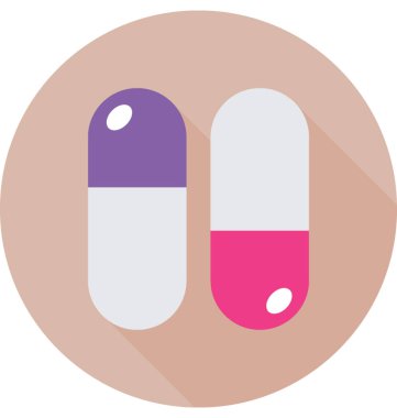  Kapsül Vektör Simgesi 