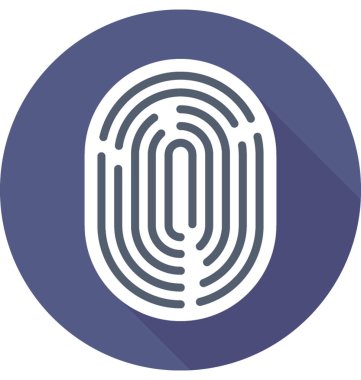  Parmak izi vektör simgesi 