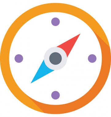  Pusula vektör simgesi 