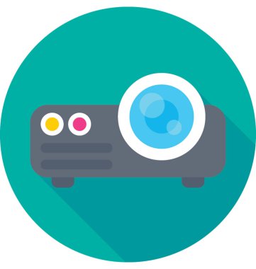  Projektör vektör simgesi 