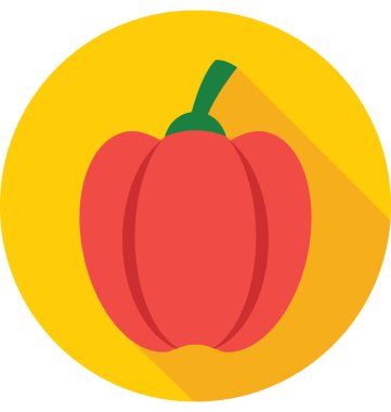  Dolmalık biber vektör simgesi