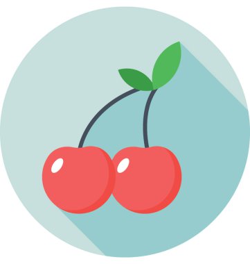  Kiraz vektör simgesi