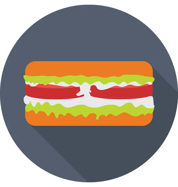 Burger Vector Icon — Stock Vector