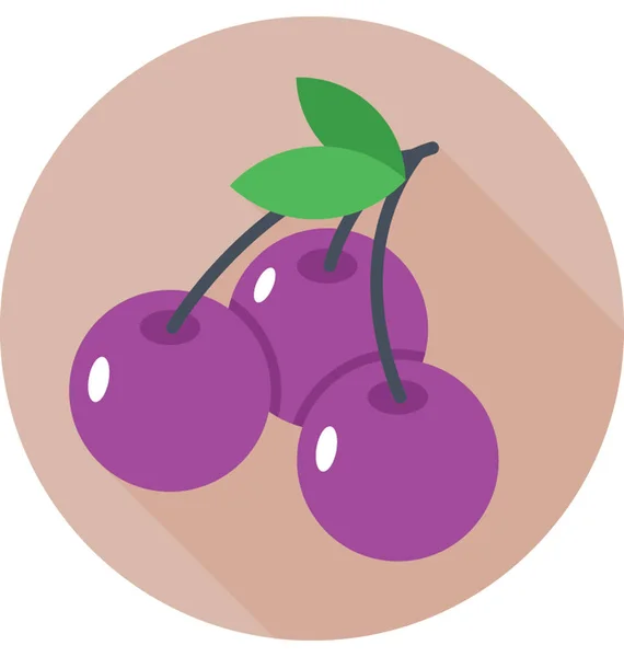 Icono del vector de uvas — Vector de stock