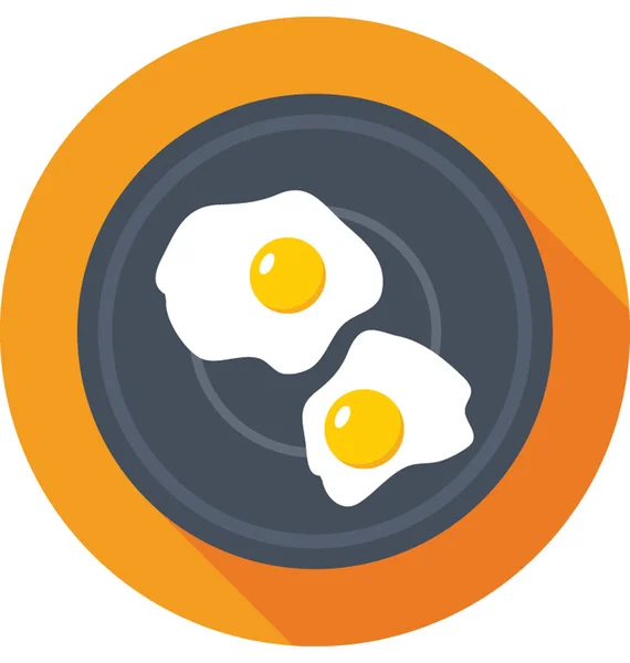 Fried Egg wektor ikona — Wektor stockowy