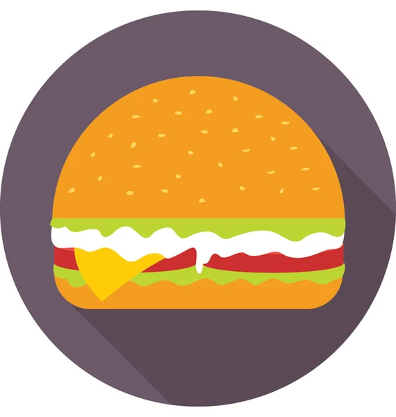 Εικονίδιο φορέα burger — Διανυσματικό Αρχείο