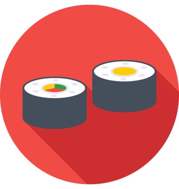  Suşi vektör simgesi