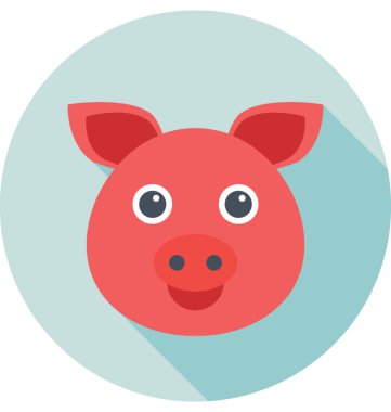  Domuz vektör simgesi