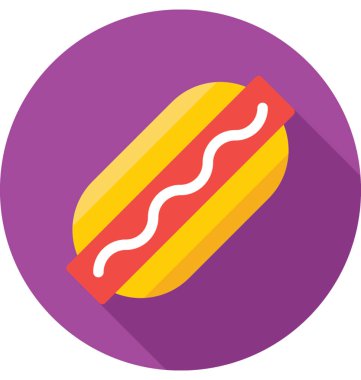  Hotdog vektör simgesi