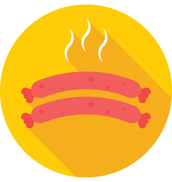Sausage Vector Icon — Stock Vector